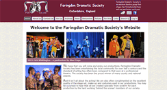 Desktop Screenshot of faringdondramatic.org.uk